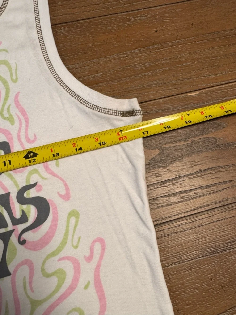 Light Pink Graphic Tank Top - Band Print - Picture 2 of 5